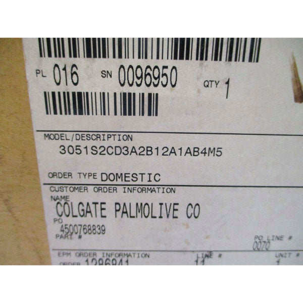 ROSEMOUNT 3051S2CD3A2B12A1AB4M5 10.5-42.4VDC 275PSI NSMP