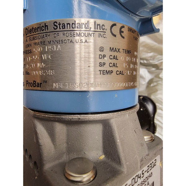 ROSEMOUNT MBF15S020HAMS0S0000FB4S0FB4S23A1ATXRA1 11-55VDC 15-800PSI NSMP