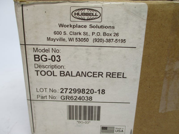 HUBBELL BG-03 GR624038 3-7LBS NSMP