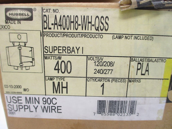 HUBBELL BL-A400H8-WH-QSS 277V 4.0A NSMP