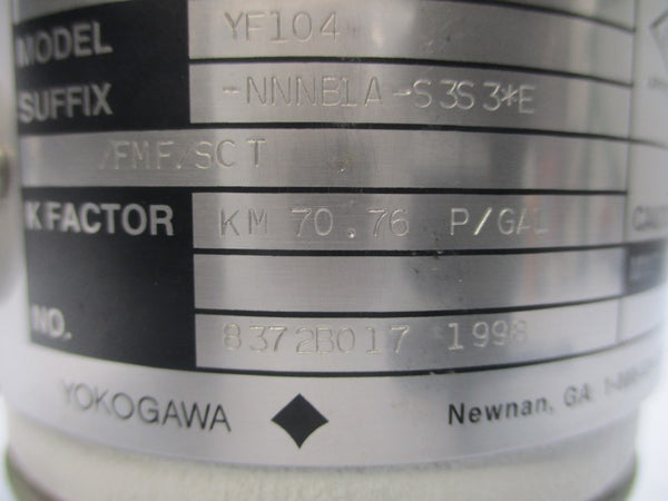 YOKOGAWA YF104-NNNB1A-S3S3*E/FMF/SCT NSNP