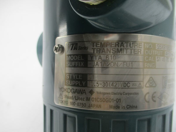 YOKOGAWA YTA610-JA1A2DN/FU1 10.5-30VDC NSNP