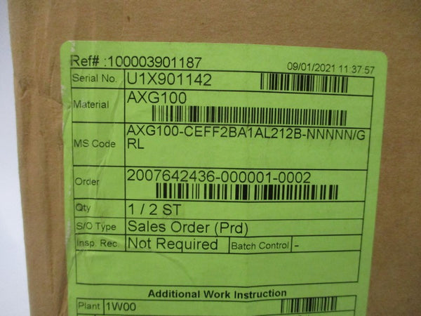 YOKOGAWA AXG100-CEFF2BA1AL212B-NNNNN/GRL 250V NSMP