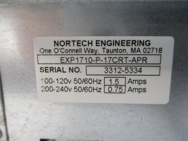 NORTECH ENGINEERING EXP1710-P-17CRT-APR ET1739L-AUWA-1-NPB-G 100-120/200-240V 1.5/0.75A NSNP