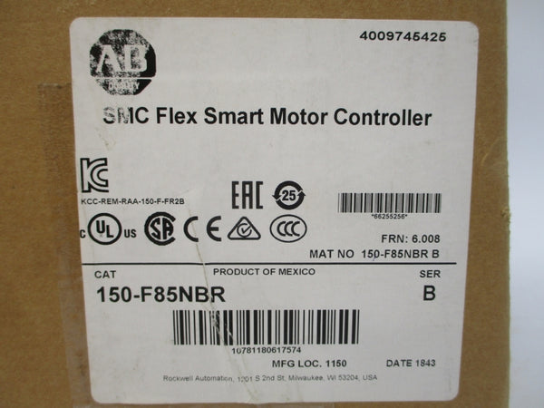 ALLEN BRADLEY 150-F85NBR SER. B F/W 6.008 200-480VAC NSMP