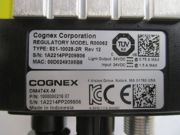 COGNEX DM474 DM474X-M031008110100 DM474-13 24VDC 0.75/1.5A REV. 12 NSMP
