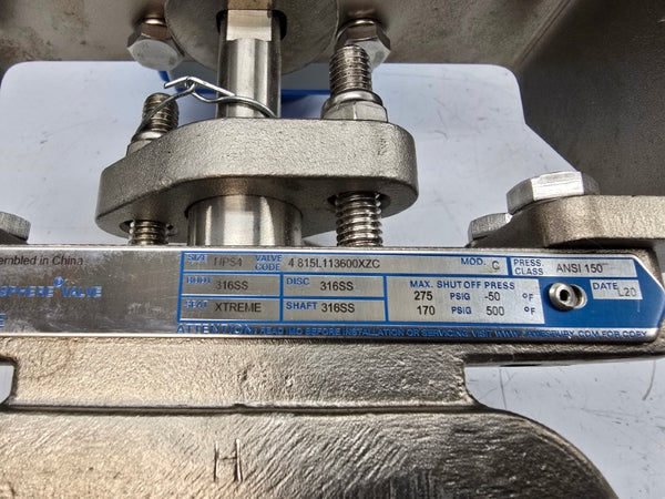 JAMESBURY 4815L113600XZC VPVL350SR4/5BD 170/275PSI 4" NSNP