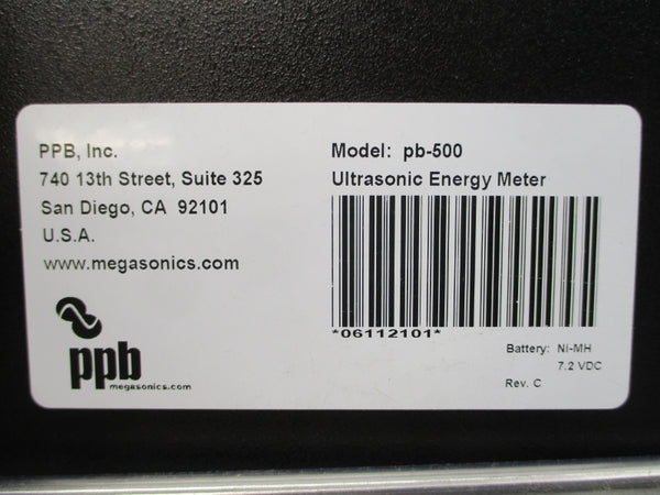 PPB MEGASONICS PB-500 7.2VDC REV. C NSNP