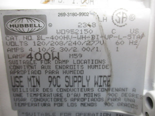 HUBBELL BL-400HV-WH-BI-UP-L-5TAP UNMP