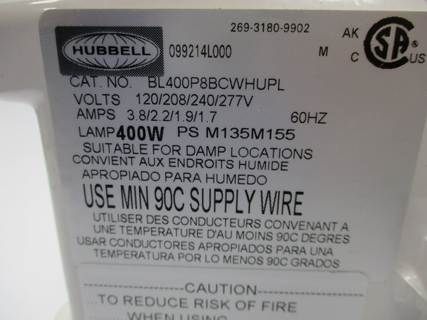 HUBBELL BL400P8BCWHUPL (AS PICTURED) NSMP