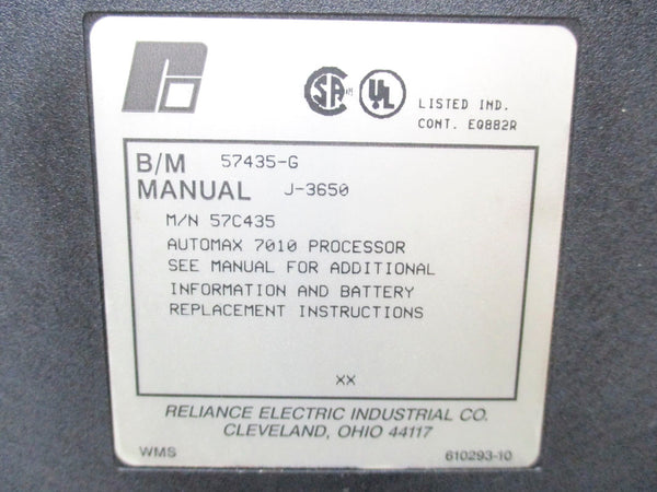 RELIANCE ELECTRIC 57435-G 57C435 UNMP