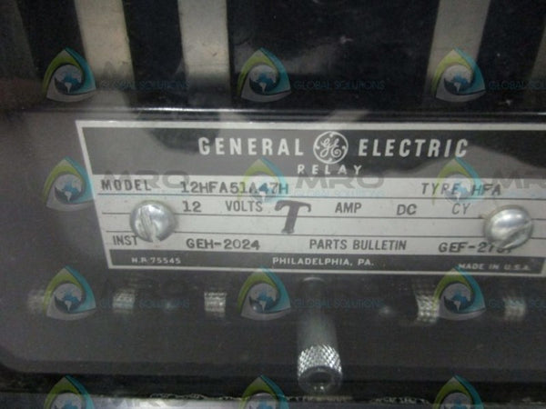 GENERAL ELECTRIC 12HFA51A47H AUXILARY RELAY NSNP