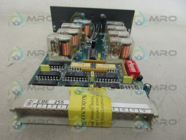 KLOCKNER MOELLER EBE-255 RELAY OUTPUT MODULE NSNP