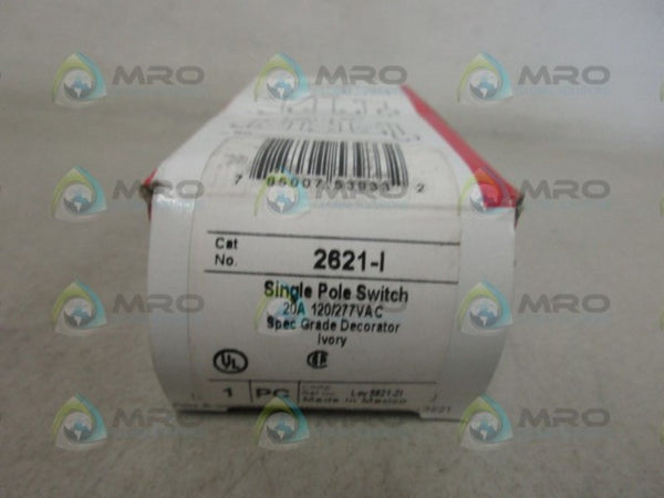 PASS & SEYMOUR 2621-I SINGLE POLE SWITCH NSMP