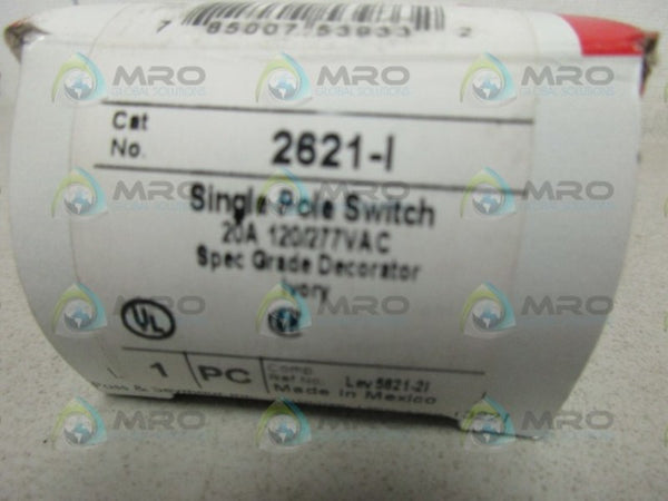 PASS & SEYMOUR 2621-I SINGLE POLE SWITCH NSMP