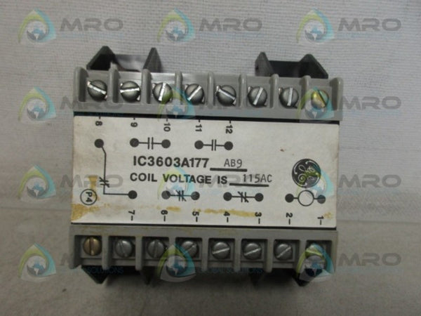 GENERAL ELECTRIC IC3603A177AB9 RELAY MODULE UNMP