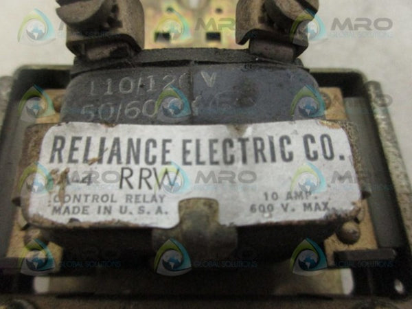 RELIANCE ELECTRIC A-4RRW CONTROL RELAY UNMP