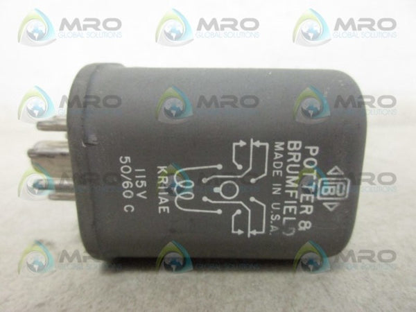 POTTER & BRUMFIELD KR-11AE-115 RELAY 115V UNMP