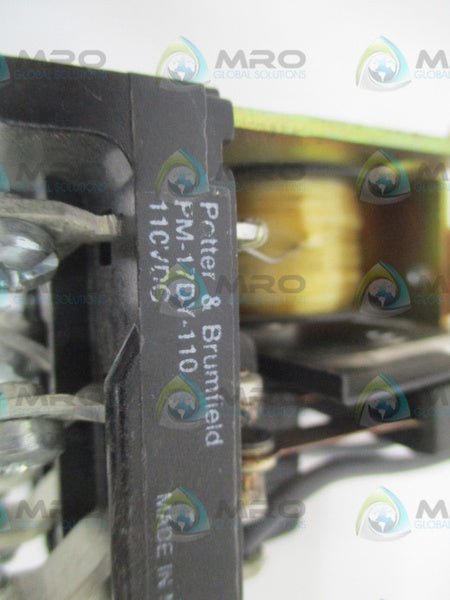 POTTER & BRUMFIELD PM-17DY-110 RELAY 110VDC NSNP
