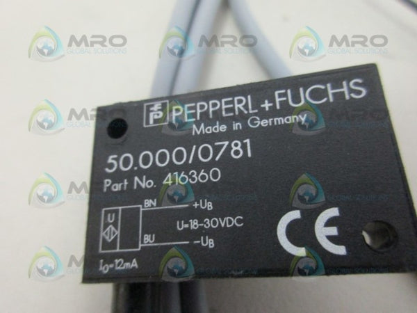 PEPPERL+FUCHS US-SM-50.000/0781 416360 SENSOR NSMP