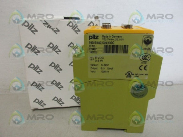 PILZ PAD/SI840/1024I/5VDC SAFETY RELAY NSMP