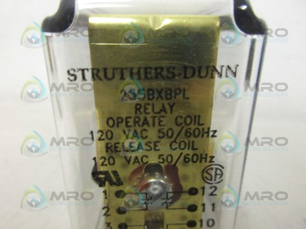 STRUTHERS-DUNN 255BXBPL RELAY 120V NSMP