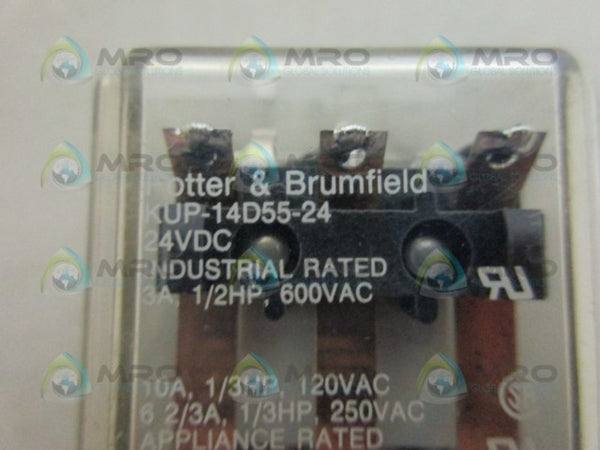 POTTER & BRUMFIELD KUP-14D55-24 RELAY 24V UNMP