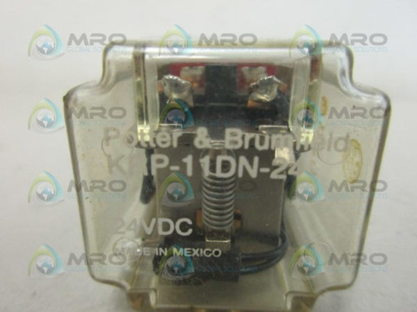 POTTER & BRUMFIELD KRP-11DN-24 RELAY 24VDC UNMP