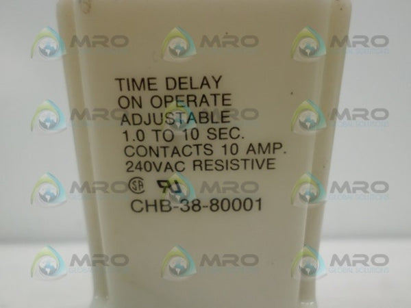 POTTER & BRUMFIELD CHB-38-80001 TIME DELAY RELAY 240VAC NSNP