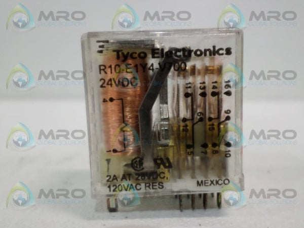 TYCO R10-E1Y4-V700 RELAY 24VDC UNMP