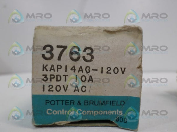 POTTER & BRUMFIELD KAP14AG-120V RELAY 120V NSMP