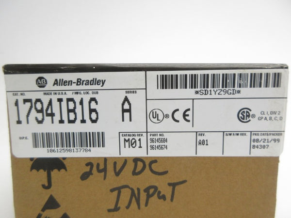 ALLEN BRADLEY 1794-IB16 SER. A DATE: 1999 NSFS