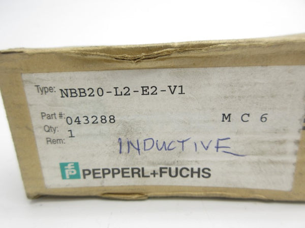 PEPPERL+FUCHS NBB20-L2-E2-V1 043288 10-30VDC NSMP
