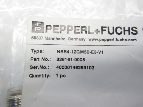 PEPPERL+FUCHS NBB4-12GM50-E3-V1 326161-0005 NSMP