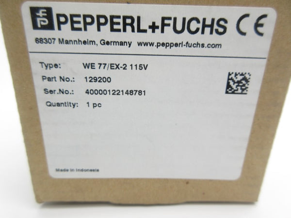 PEPPERL+FUCHS WE77/EX-2-115V 129200 115VAC NSMP