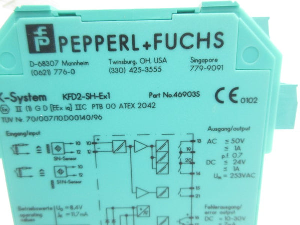 PEPPERL+FUCHS KFD2-SH-EX1 46903S 50VAC 1A NSNP