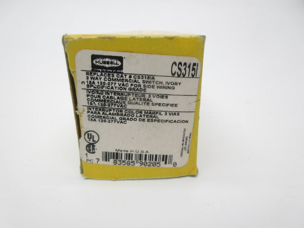 HUBBELL CS3151 120-277VAC 16A NSMP