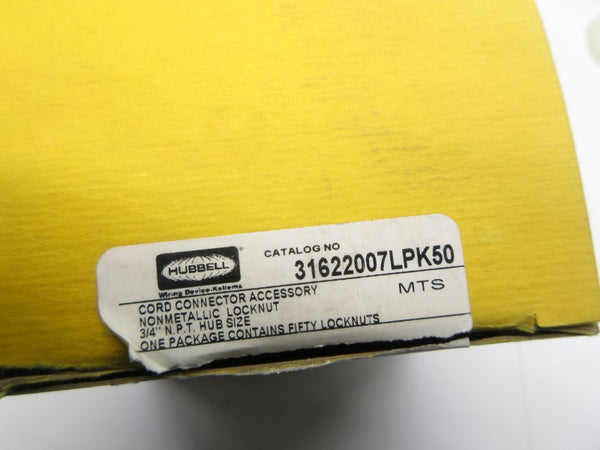 HUBBELL 31622007LPK50 (PKG OF 39) NSMP
