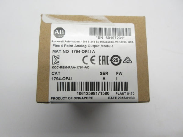 ALLEN BRADLEY 1794-OF4I SER. A F/W I DATE: 2018 NSFS