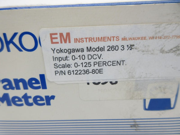 YOKOGAWA 612236-80E 260 0-10VDC 0-125% NSMP