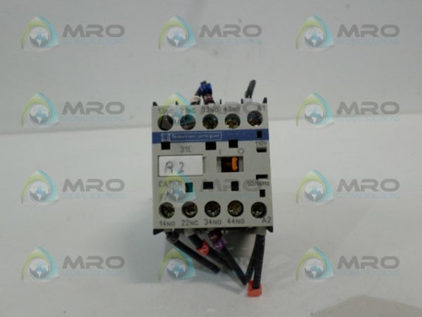 TELEMANIQUE CA2KN31F7 CONTROL RELAY 110V UNMP
