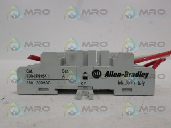 ALLEN BRADLEY 700-HN154 SER. A RELAY BASE UNMP