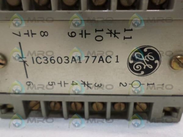 GENERAL ELECTRIC IC3603A177AC1 RELAY MODULE UNMP
