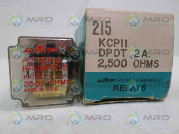 POTTER & BRUMFIELD KCP-11-2500 RELAY 2500 OHMS NSMP