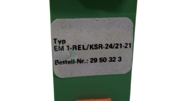 PHOENIX CONTACT EM4-REI/KSR-24/21-21 RELAY NSNP