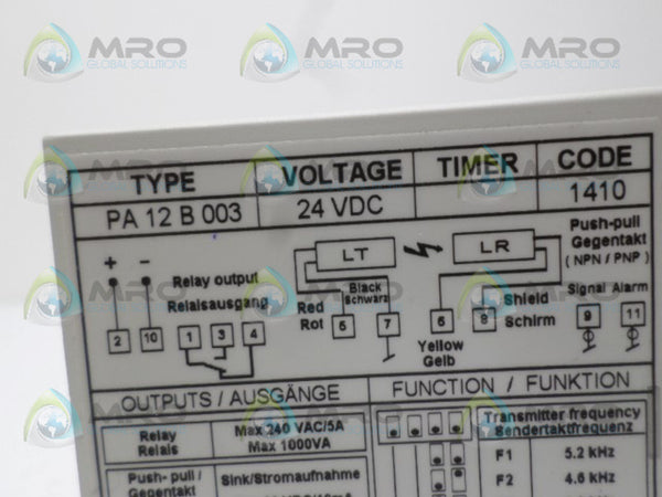 TELCO PA12B003 OPTO AMPLIFIER 24VDC NSNP