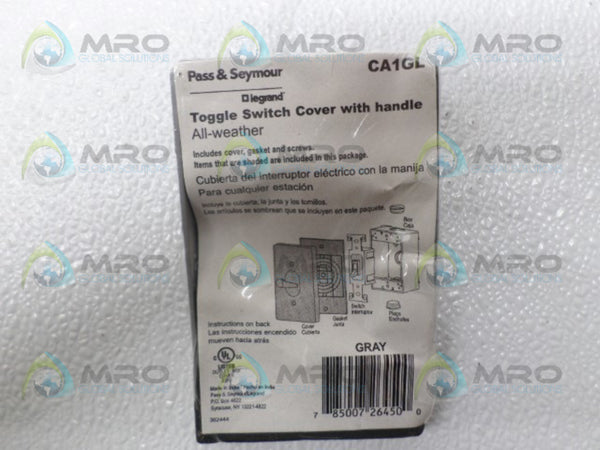 PASS & SEYMOUR CA1GL TOGGLE SWITCH COVER WITH HANDLE NSMP