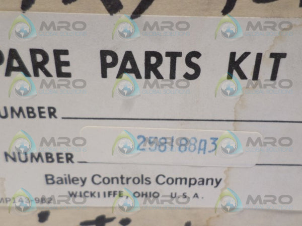 BAILEY 258188A3 RELAY REPAIR KIT NSMP