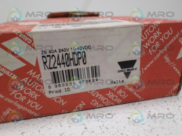 CARLOS GAVAZZI RZ2440HDP0 SOLID STATE RELAY 240V NSMP