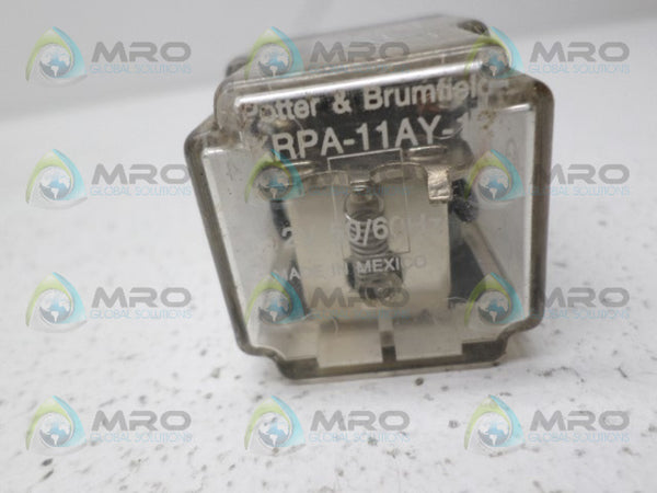 POTTER & BRUMFIELD KRPA-11AY-12 RELAY 12V UNMP
